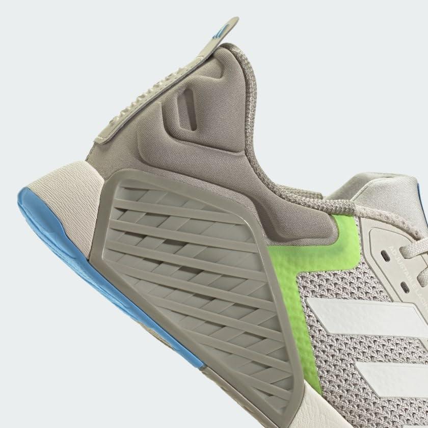 imageadidas UnisexAdult Dropset 3 Training SneakerAluminaChalk WhiteBlue Burst