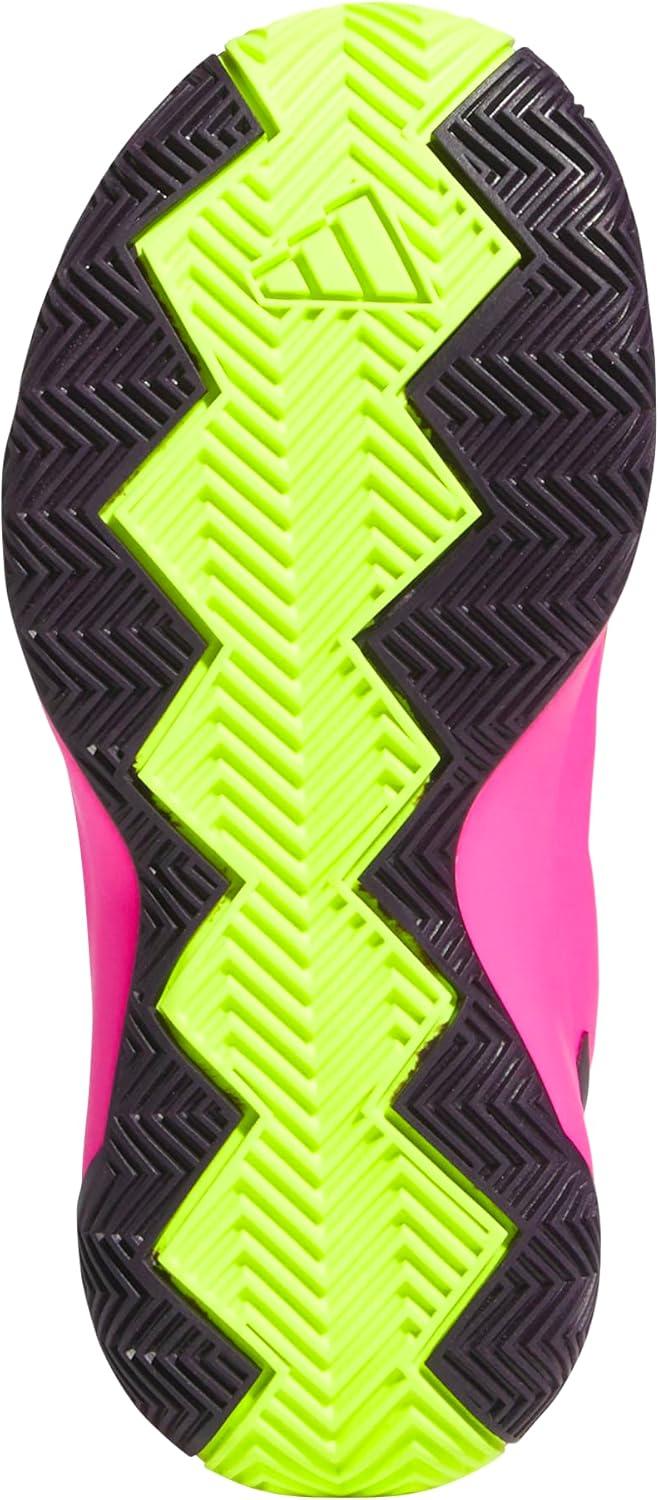 imageadidas UnisexChild Cross Em Up Select BasketballLucid PinkAurora BlackLucid Lemon