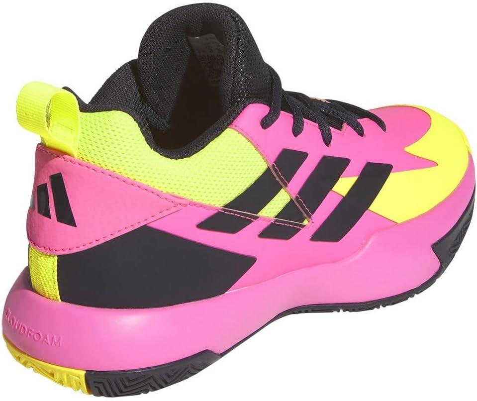 imageadidas UnisexChild Cross Em Up Select BasketballLucid PinkAurora BlackLucid Lemon Ig6638