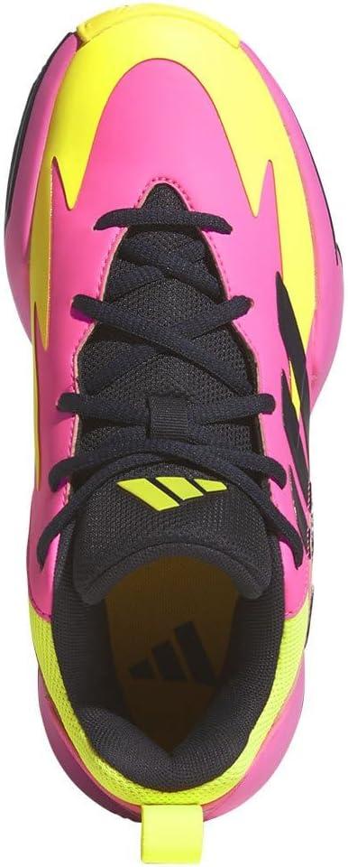 imageadidas UnisexChild Cross Em Up Select BasketballLucid PinkAurora BlackLucid Lemon Ig6638