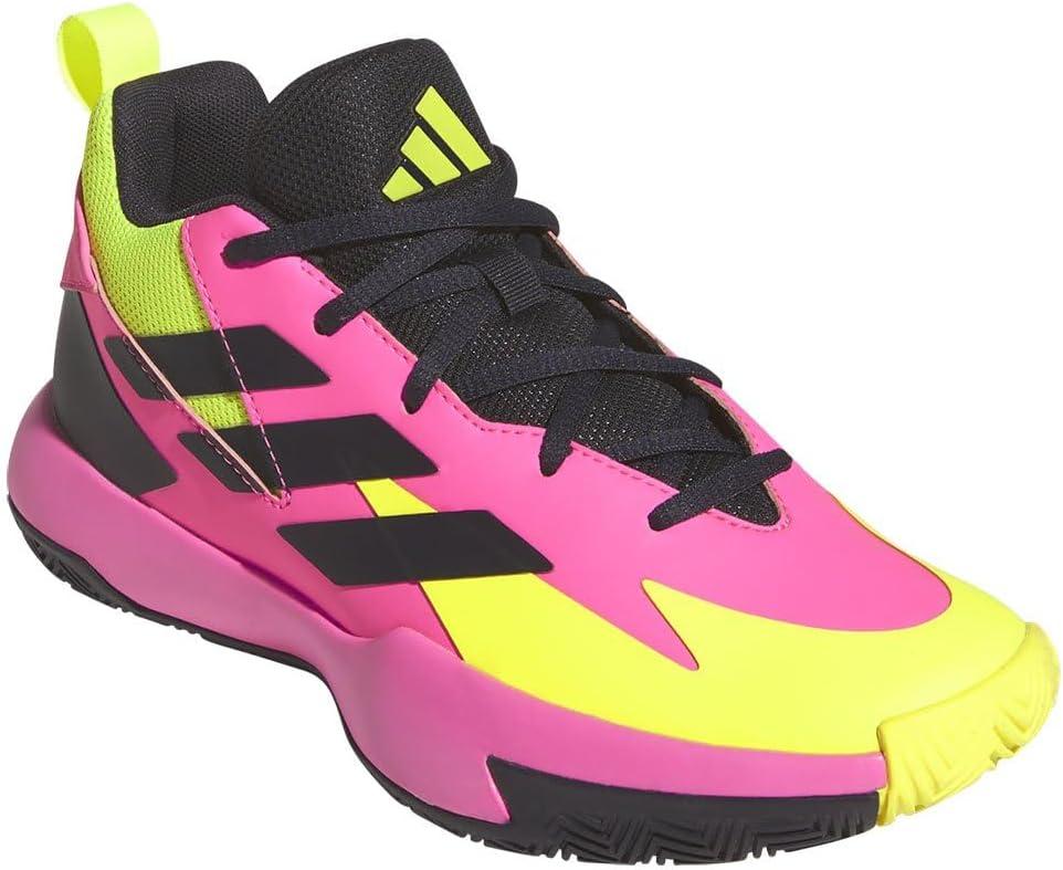 imageadidas UnisexChild Cross Em Up Select BasketballLucid PinkAurora BlackLucid Lemon Ig6638