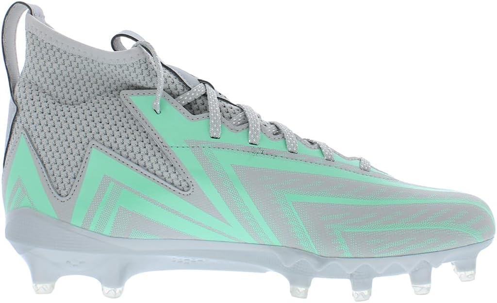 imageadidas UnisexChild Freak Spark Md 23 Inline Football Cleats ShoeAsh GrayMint GreenSilver Metallic
