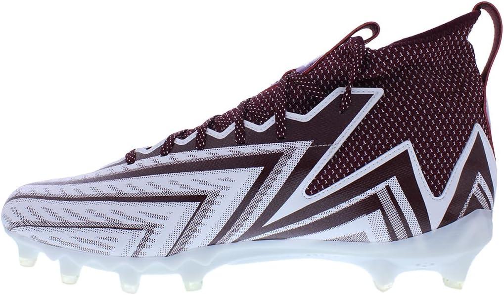 imageadidas UnisexChild Freak Spark Md 23 Inline Football Cleats ShoeMaroon RedPure WhiteWhite