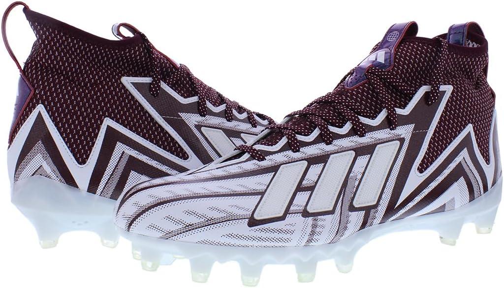 imageadidas UnisexChild Freak Spark Md 23 Inline Football Cleats ShoeMaroon RedPure WhiteWhite