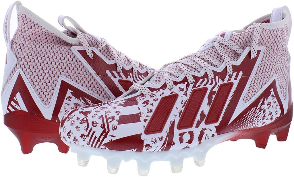 imageadidas UnisexChild Freak Spark Md 23 Inline Football Cleats ShoePure WhitePower RedWhite