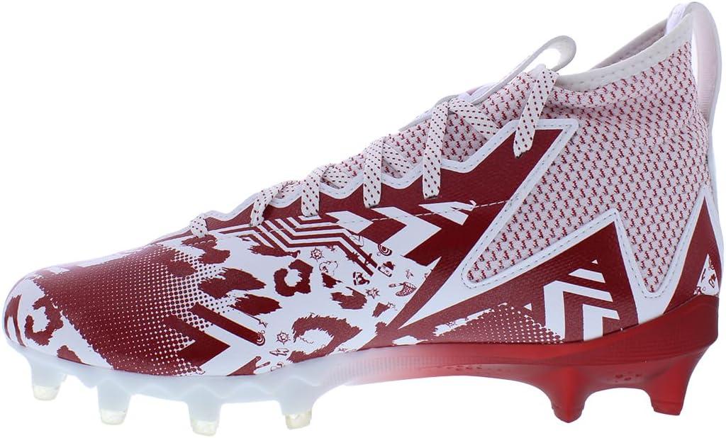 imageadidas UnisexChild Freak Spark Md 23 Inline Football Cleats ShoePure WhitePower RedWhite