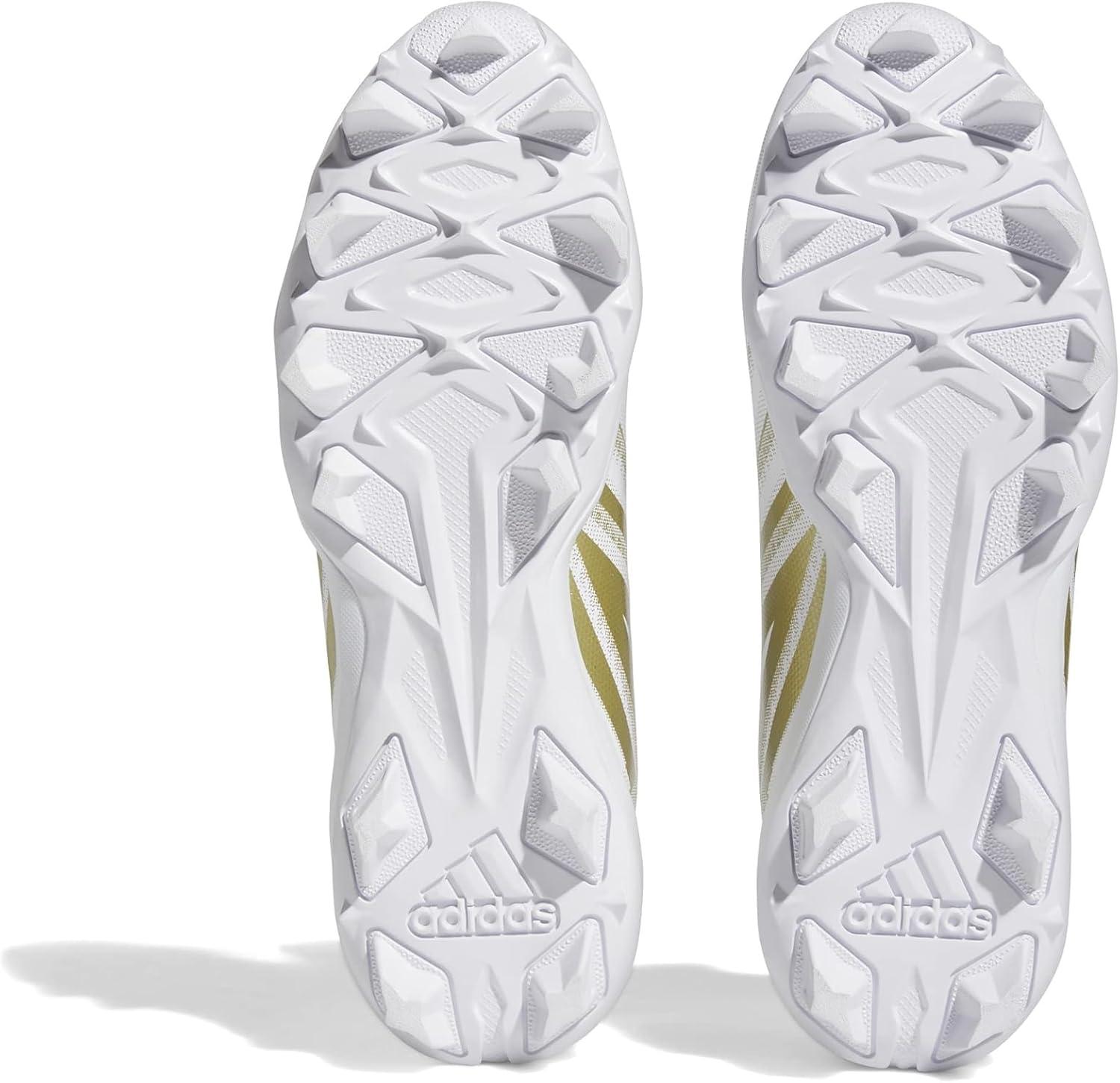 imageadidas UnisexChild Freak Spark Md 23 Inline Football Cleats ShoeWhiteWhiteGold Metallic