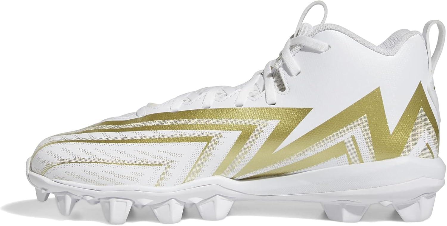 imageadidas UnisexChild Freak Spark Md 23 Inline Football Cleats ShoeWhiteWhiteGold Metallic