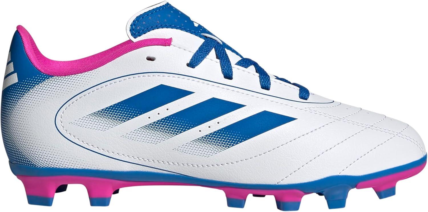 imageadidas UnisexChild Goletto Ix Firm Multi Ground SneakerWhiteBright RoyalTeam Shock Pink