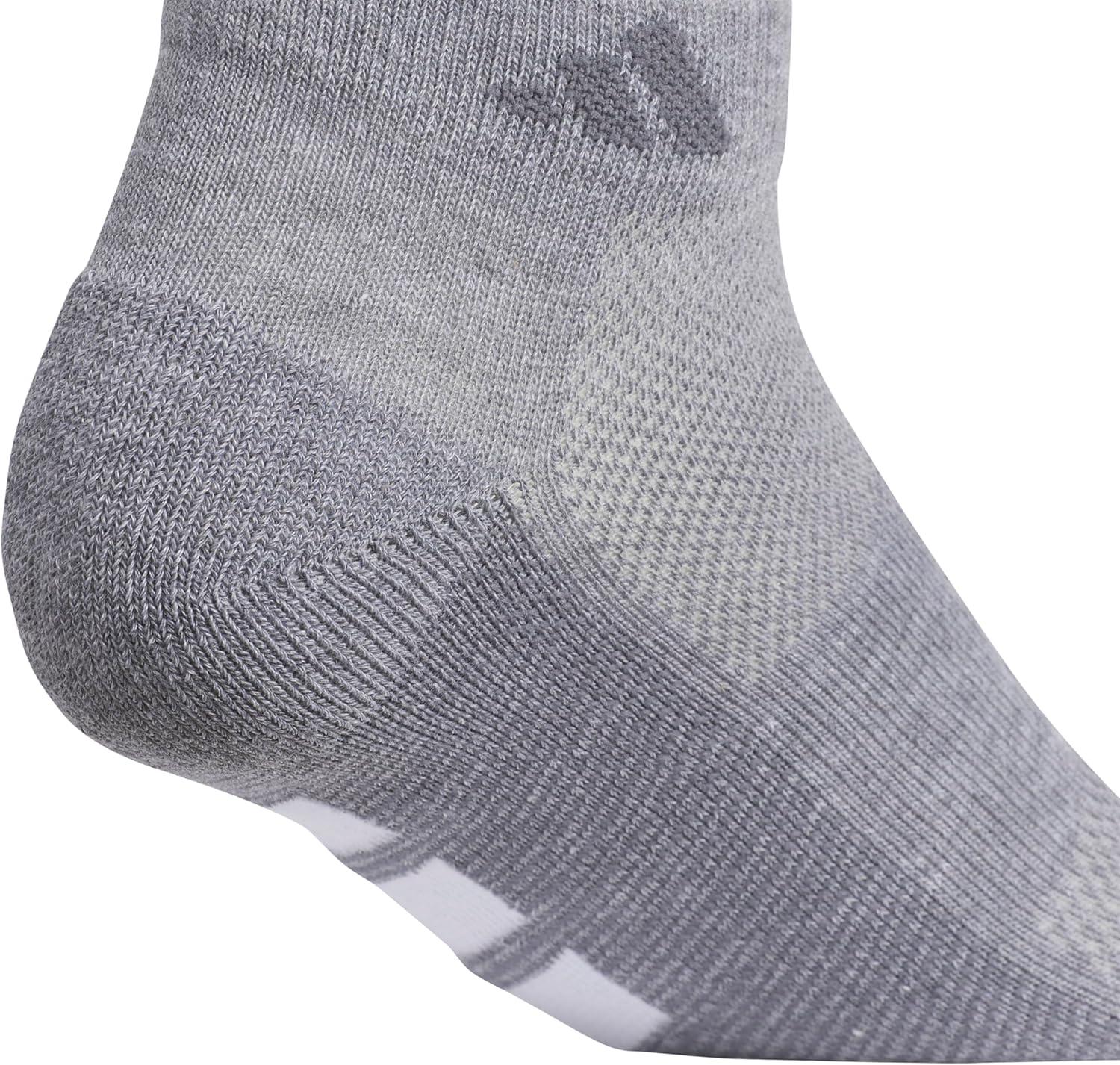 imageadidas Womens All Day Training Low Cut Socks 3Pair athletic performance with targeted cushion for runningGreyWhiteBlack