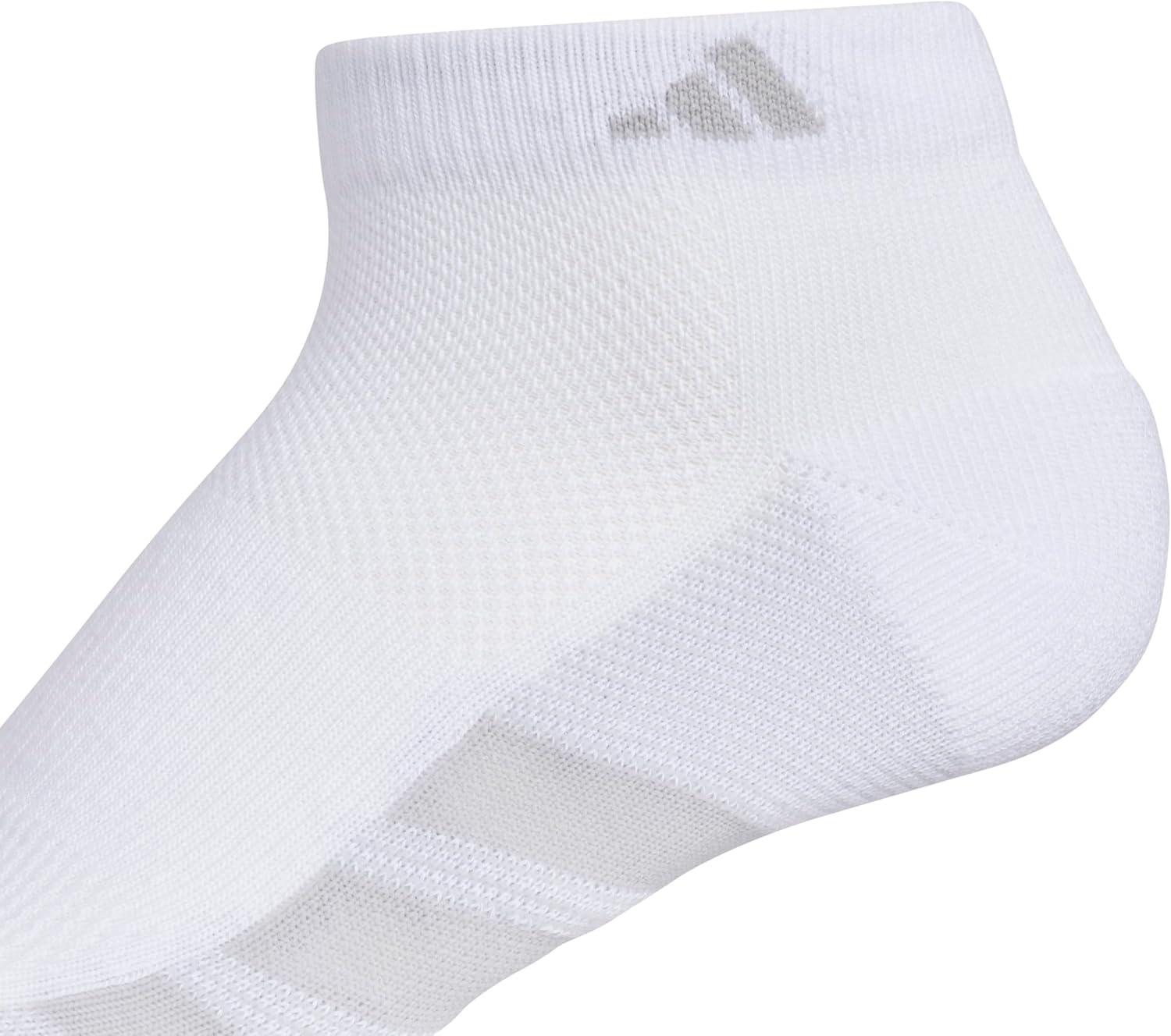 imageadidas Womens All Day Training Low Cut Socks 3Pair athletic performance with targeted cushion for runningWhiteClear Onix GreyClear Grey