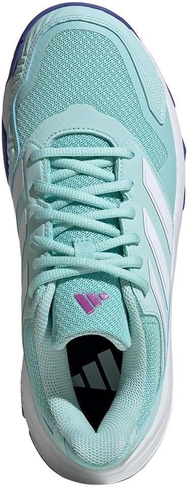 imageadidas Womens Courtjam Control 3 Tennis SneakerSemi Flash AquaWhiteCobalt Blue
