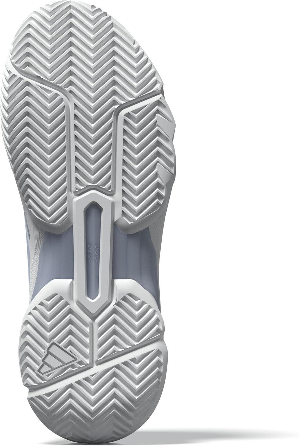 imageadidas Womens Courtjam Control 3 Tennis SneakerWhiteSilver Metallic