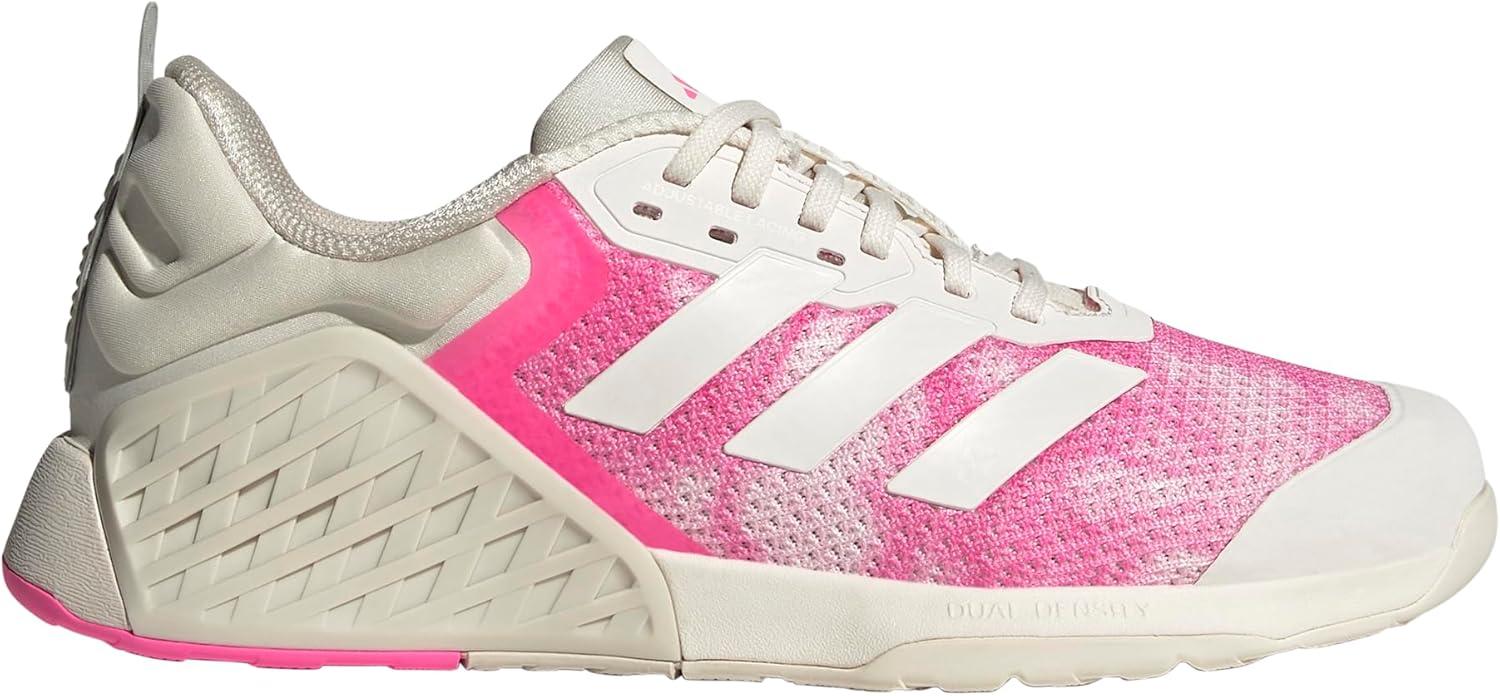 imageadidas Womens Dropset 3 TrainingChalk WhiteChalk WhiteLucid Pink