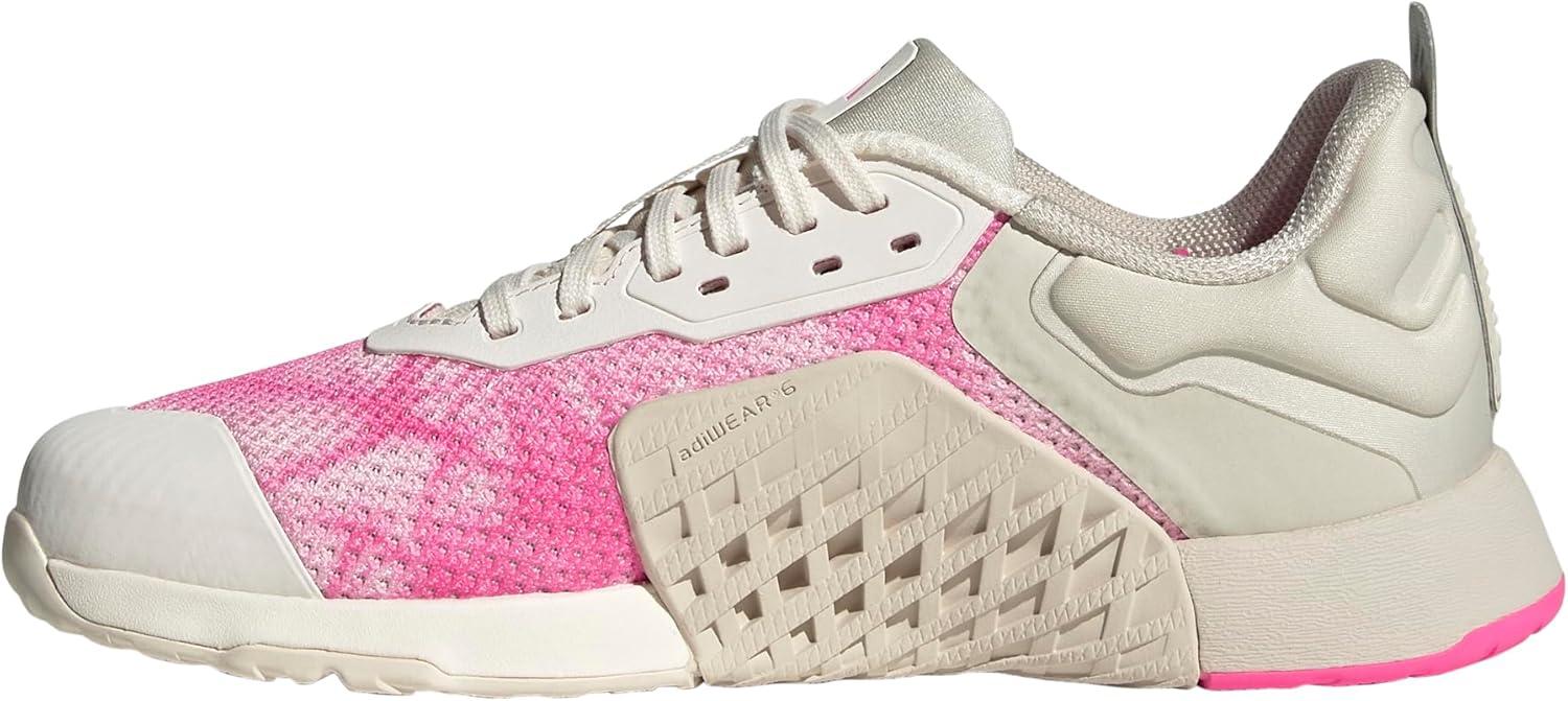 imageadidas Womens Dropset 3 TrainingChalk WhiteChalk WhiteLucid Pink