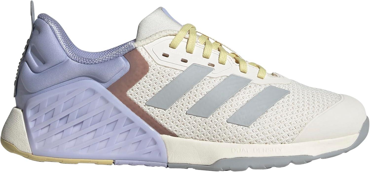 imageadidas Womens Dropset 3 TrainingChalk WhiteHalo SilverViolet Tone