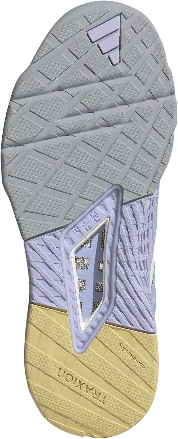 imageadidas Womens Dropset 3 TrainingChalk WhiteHalo SilverViolet Tone