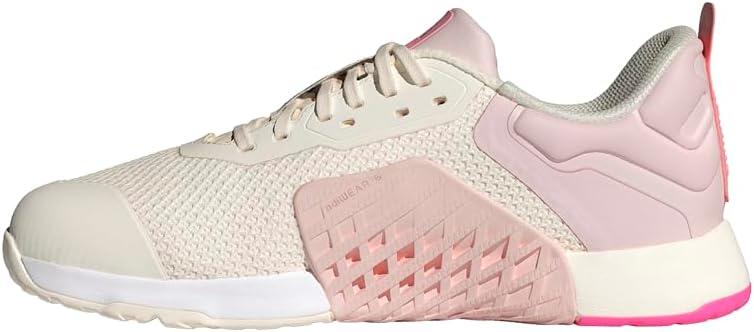 imageadidas Womens Dropset 3 TrainingChalk WhiteIron MetallicSemi Pink Spark