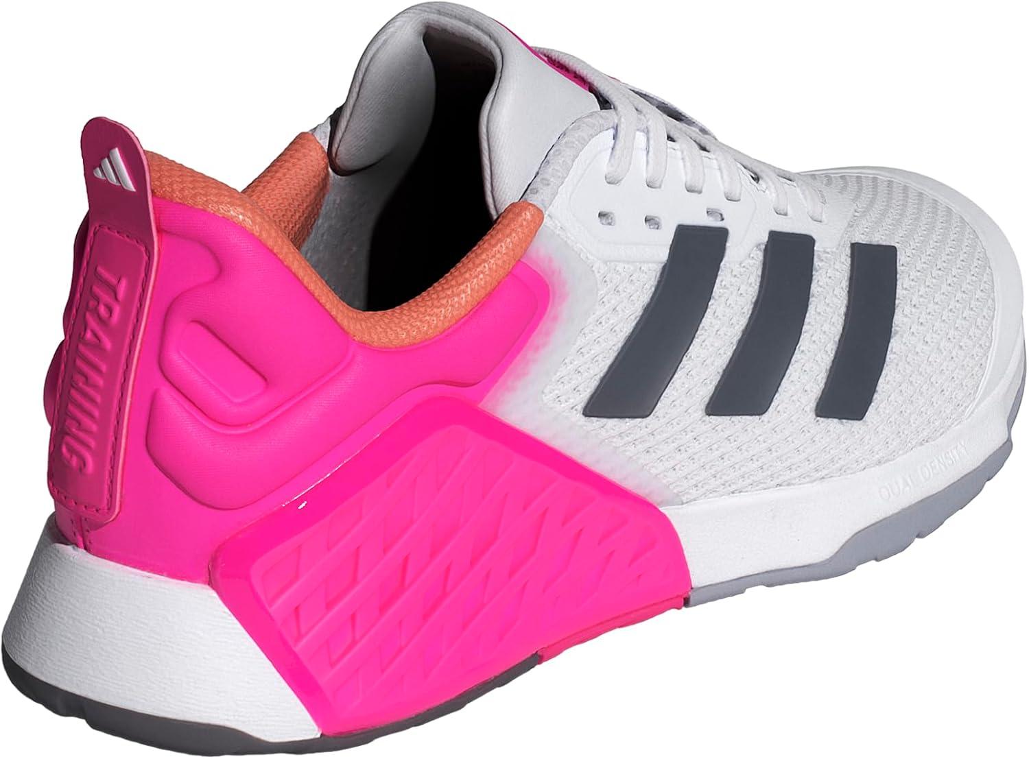 imageadidas Womens Dropset 3 TrainingGreyShock PinkSemi Coral Fusion