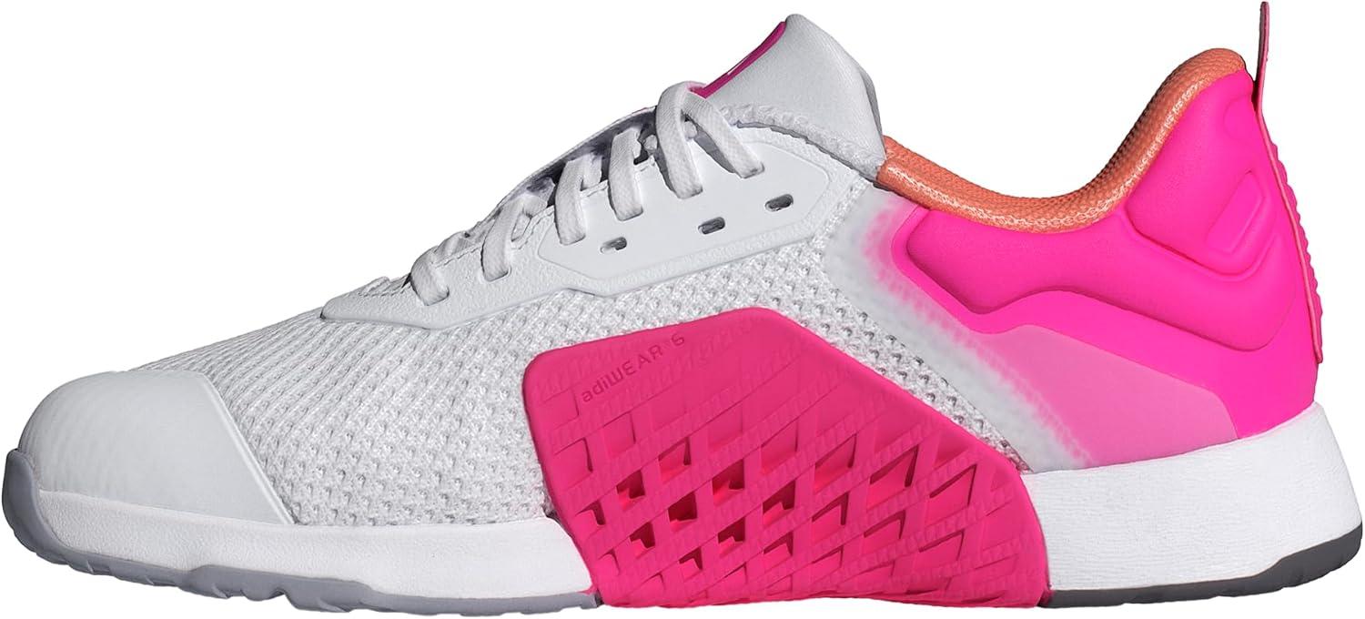 imageadidas Womens Dropset 3 TrainingGreyShock PinkSemi Coral Fusion