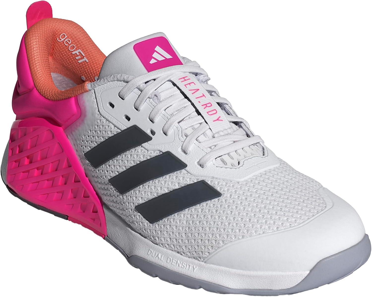 imageadidas Womens Dropset 3 TrainingGreyShock PinkSemi Coral Fusion