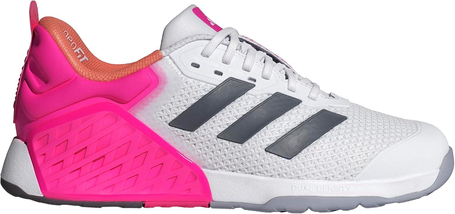 imageadidas Womens Dropset 3 TrainingGreyShock PinkSemi Coral Fusion