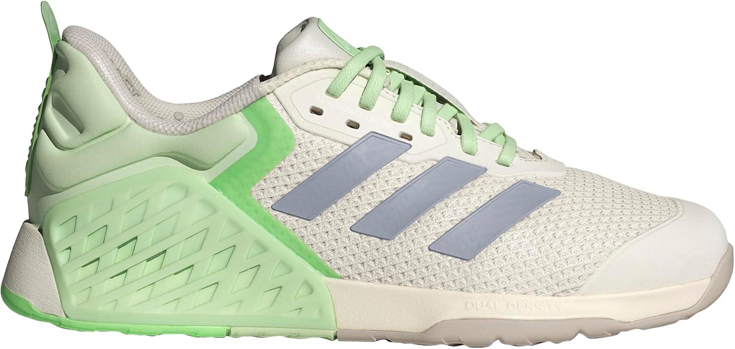 imageadidas Womens Dropset 3 TrainingHalo SilverSemi Green SparkLime Burst