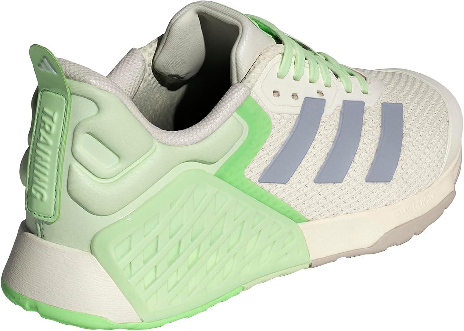 imageadidas Womens Dropset 3 TrainingHalo SilverSemi Green SparkLime Burst