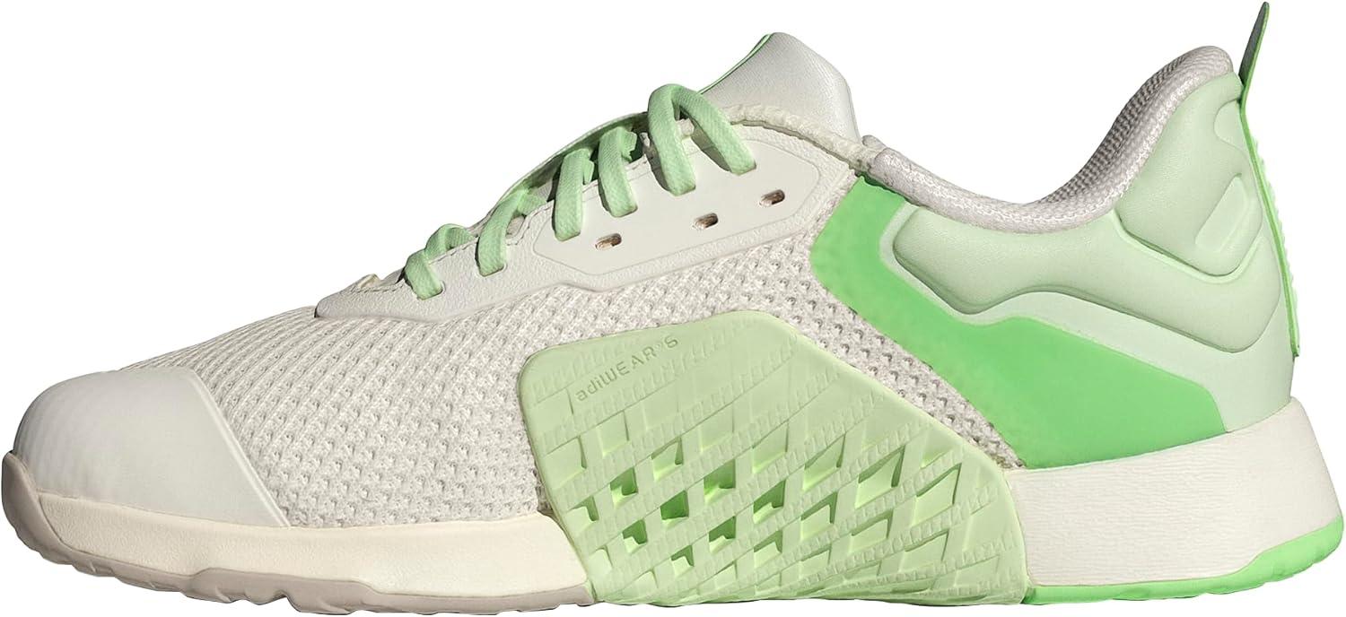 imageadidas Womens Dropset 3 TrainingHalo SilverSemi Green SparkLime Burst