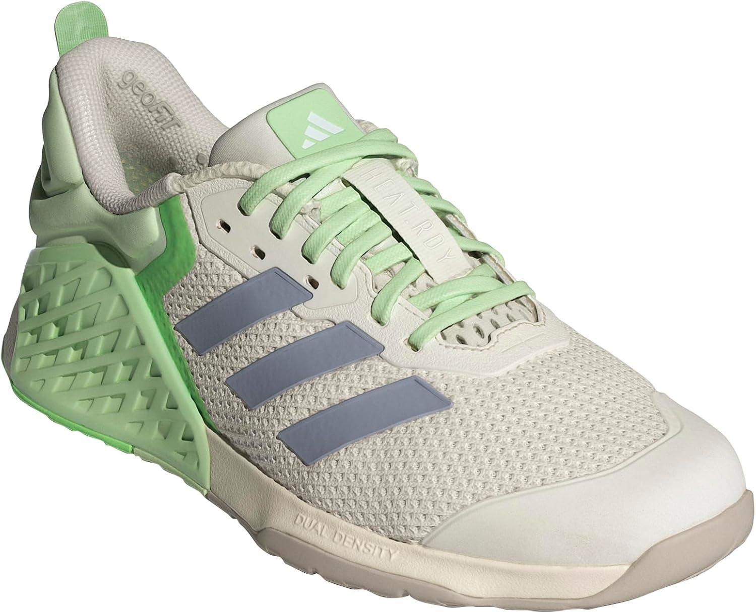 imageadidas Womens Dropset 3 TrainingHalo SilverSemi Green SparkLime Burst