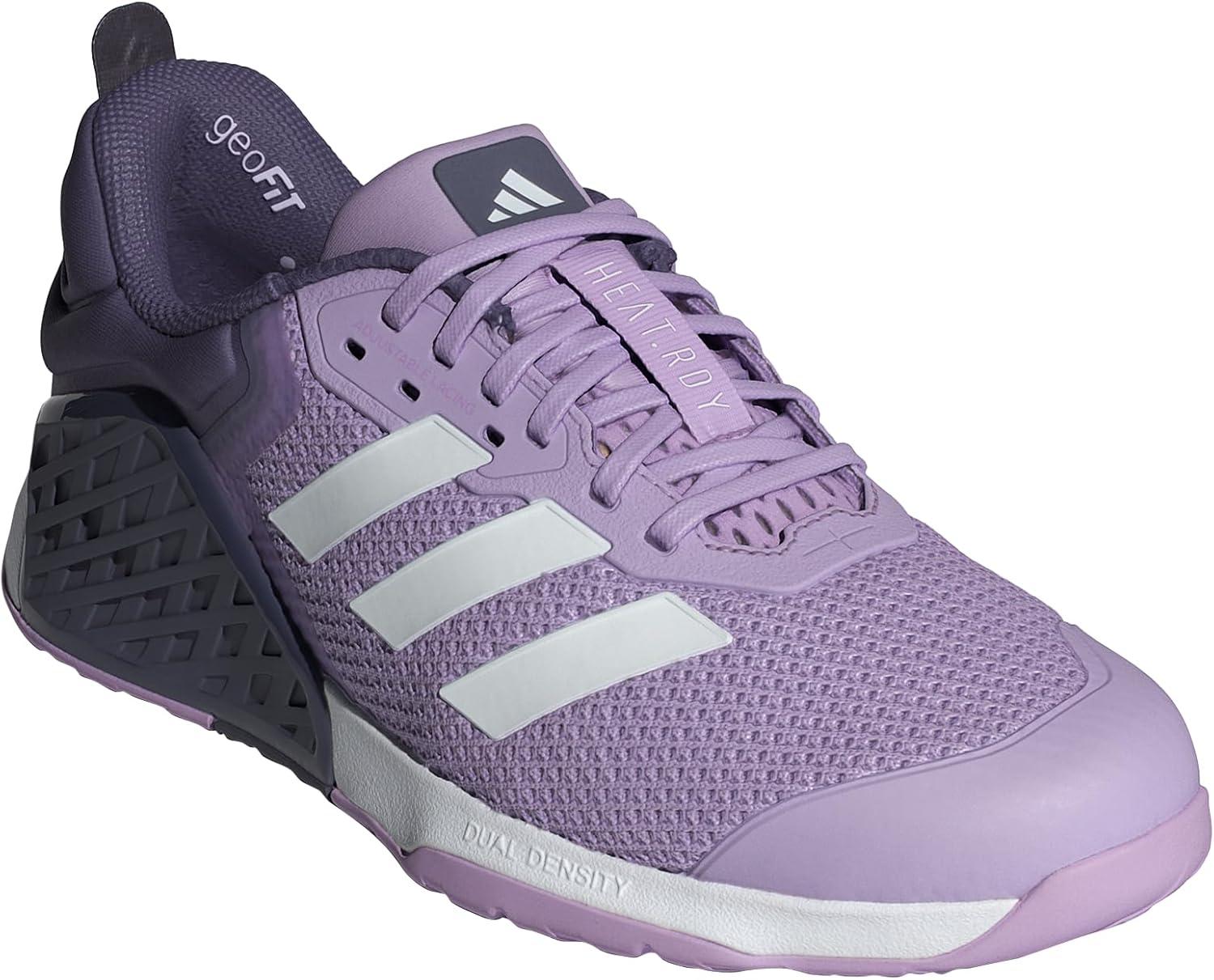 imageadidas Womens Dropset 3 TrainingPowder PlumWhitePreloved Violet