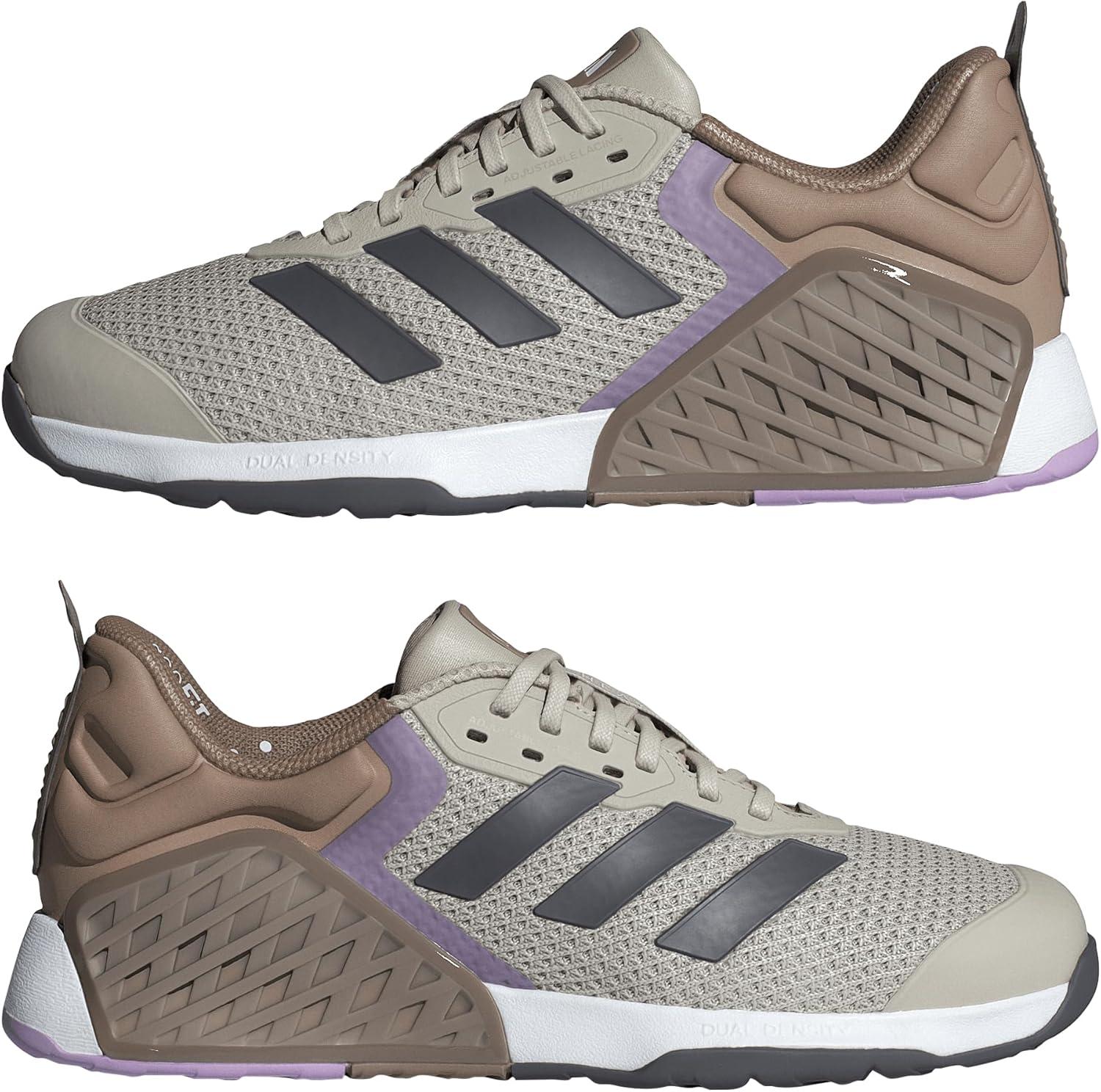 imageadidas Womens Dropset 3 TrainingWonder AluminaGrey StrataPowder Plum