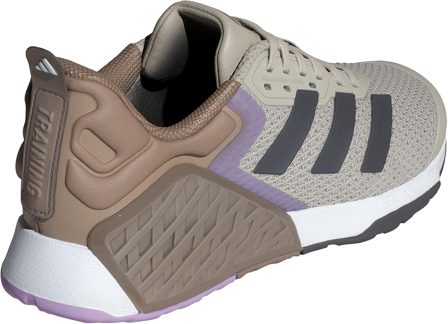 imageadidas Womens Dropset 3 TrainingWonder AluminaGrey StrataPowder Plum