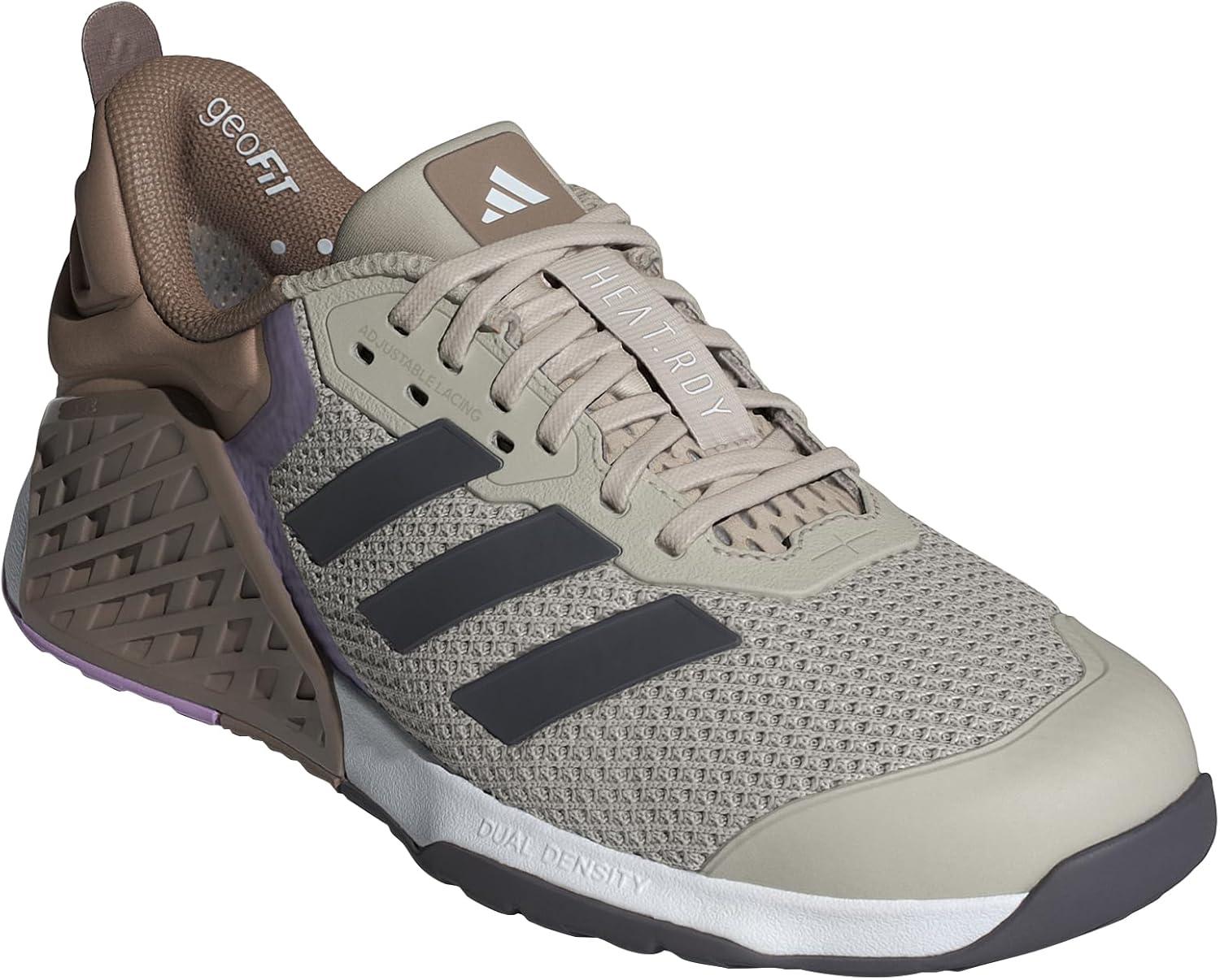imageadidas Womens Dropset 3 TrainingWonder AluminaGrey StrataPowder Plum