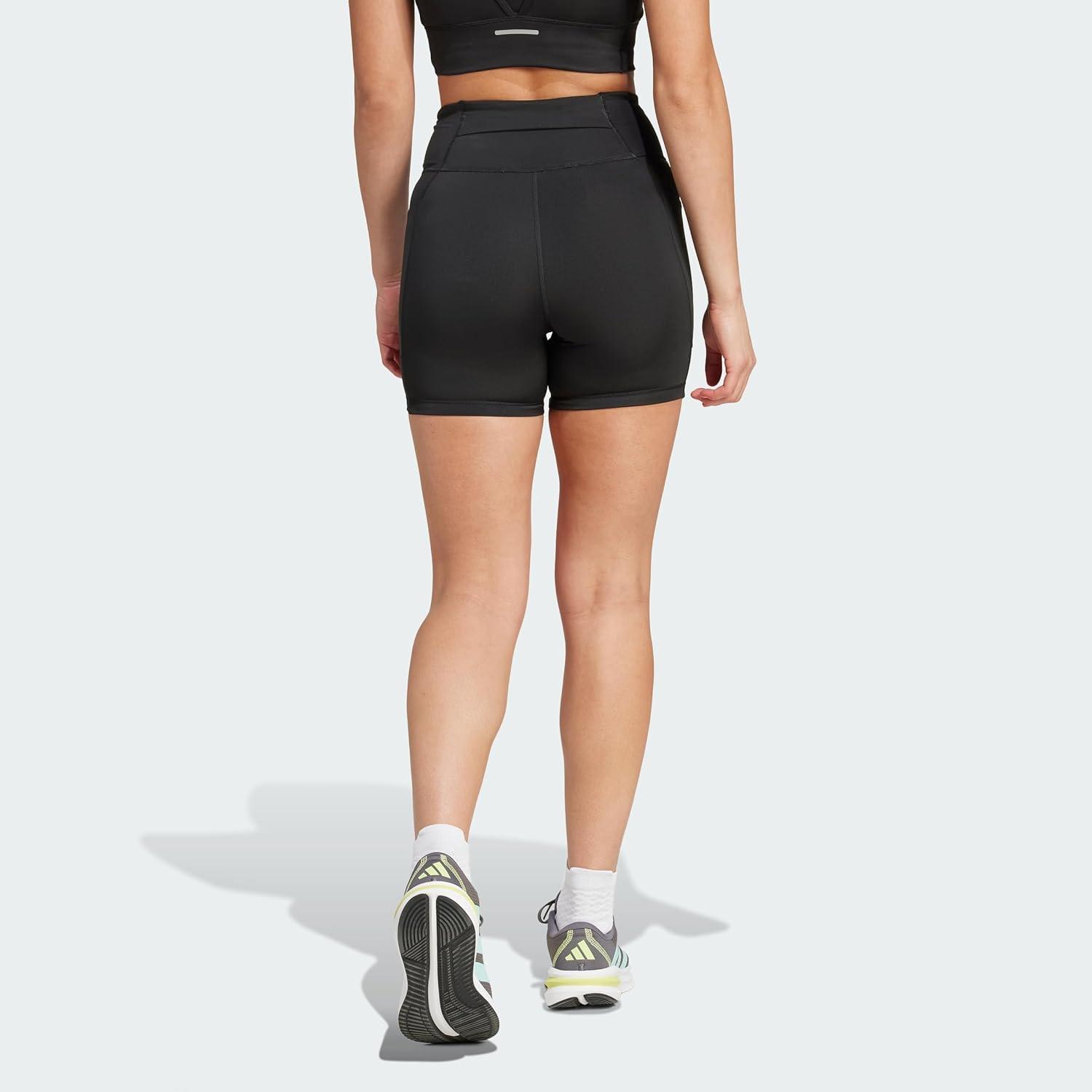 imageadidas Womens Own The Run Short LeggingsBlack