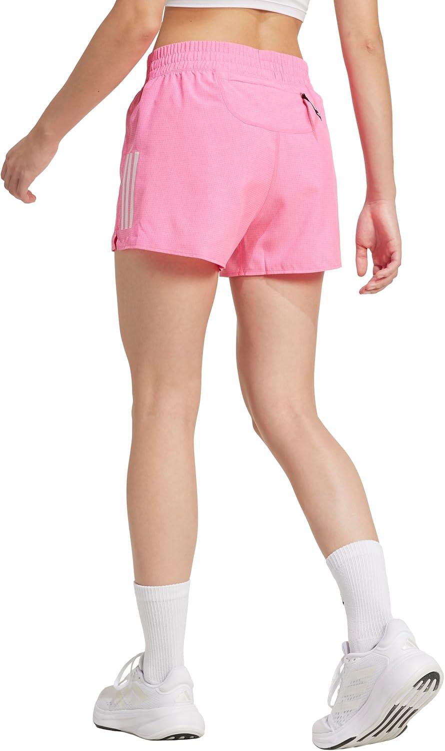 imageadidas Womens Own The Run ShortsLucid PinkWhite