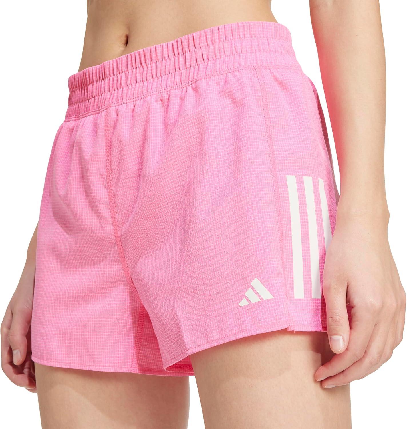 imageadidas Womens Own The Run ShortsLucid PinkWhite