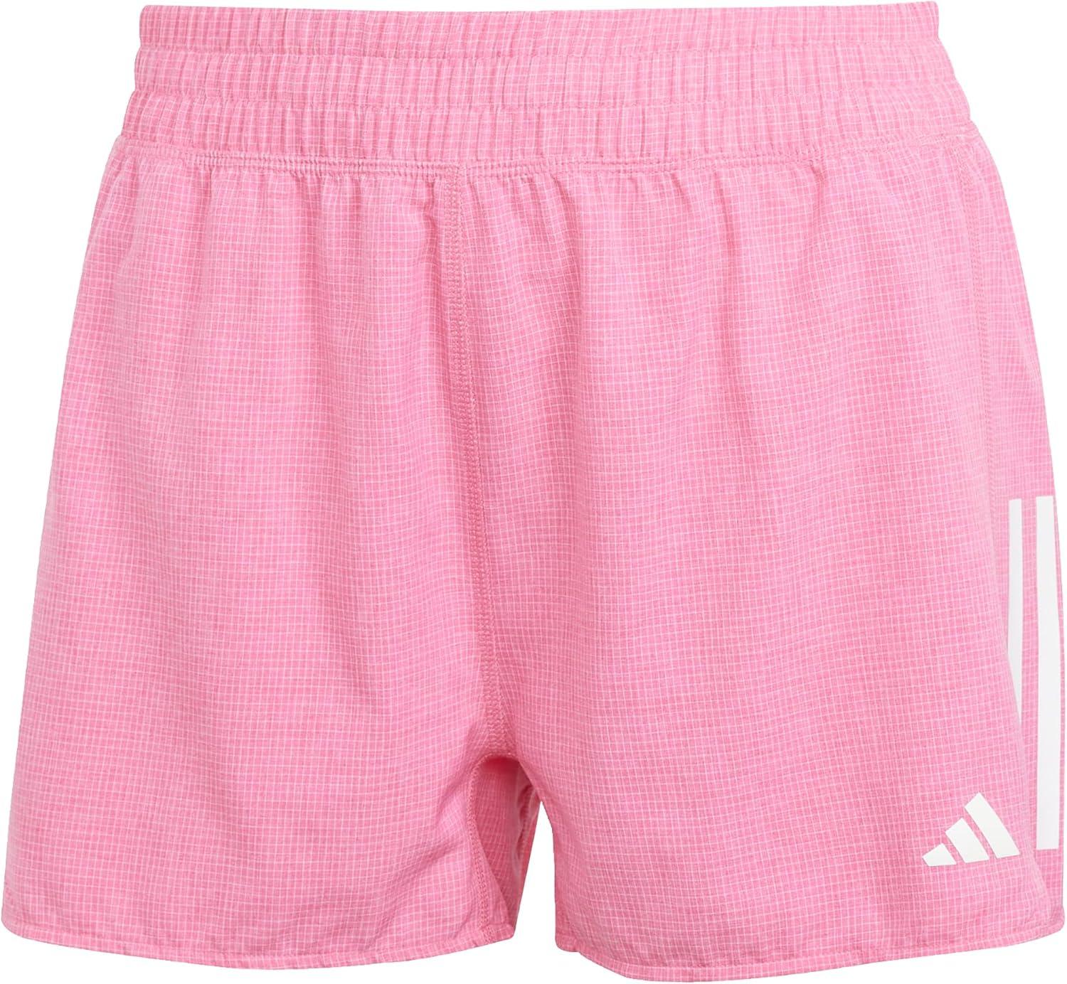 imageadidas Womens Own The Run ShortsPink FusionWhite Melange
