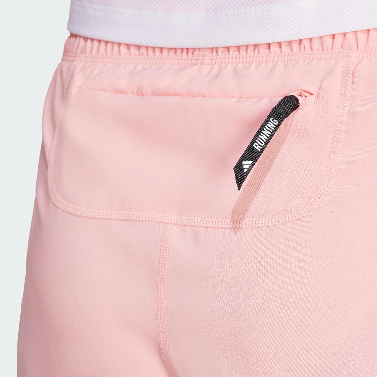 imageadidas Womens Own The Run ShortsSemi Pink Spark