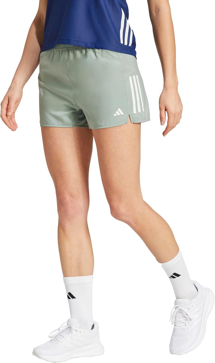 imageadidas Womens Own The Run ShortsSilver Green