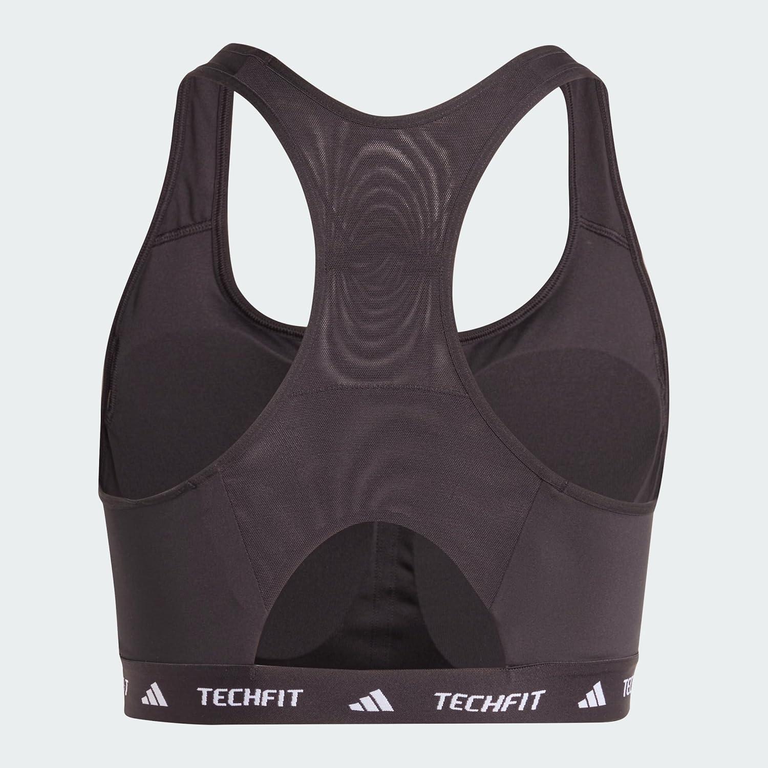 imageadidas Womens Plus Size Powerreact Techfit Training BraBlack