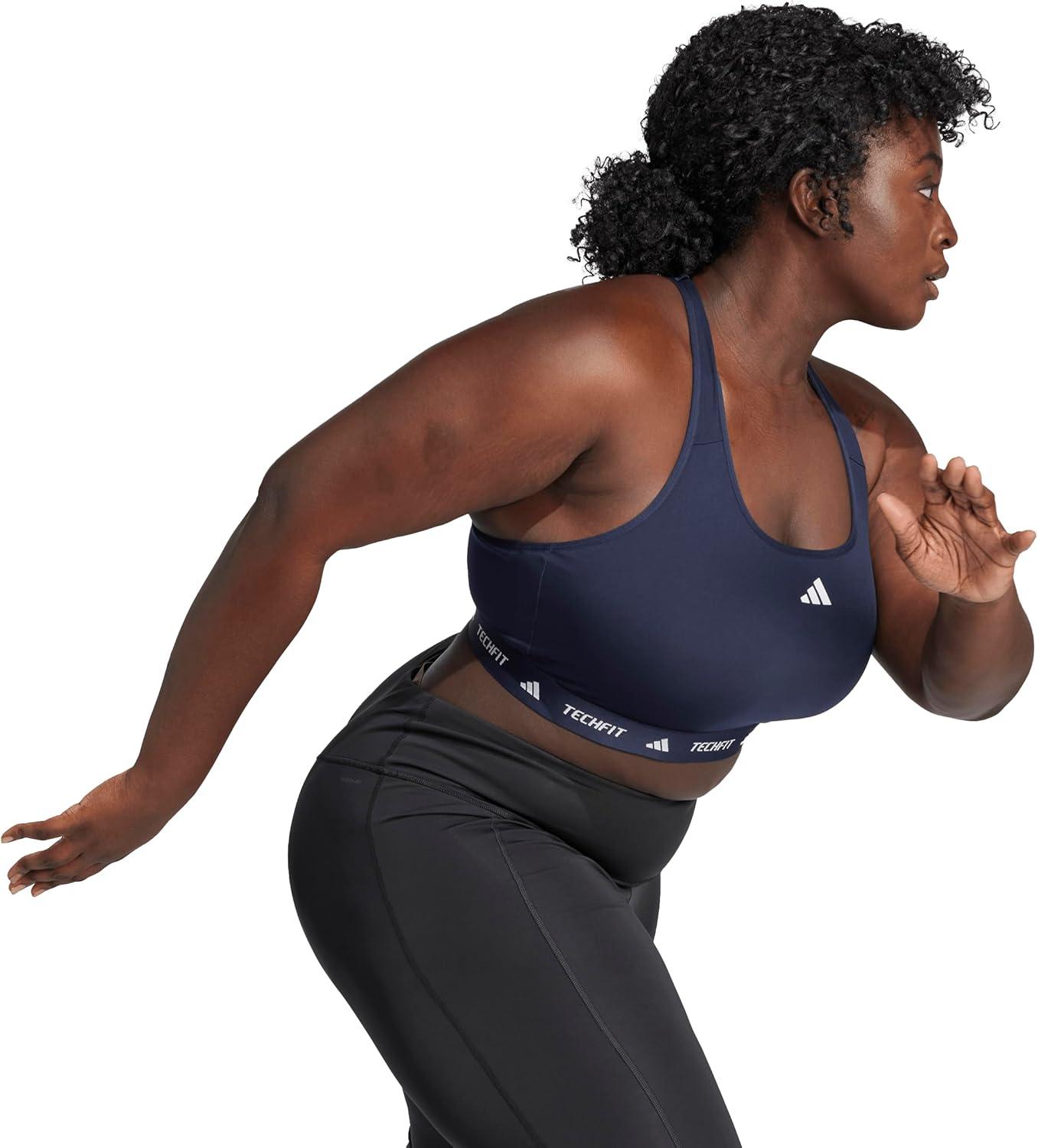 imageadidas Womens Plus Size Powerreact Techfit Training BraInk
