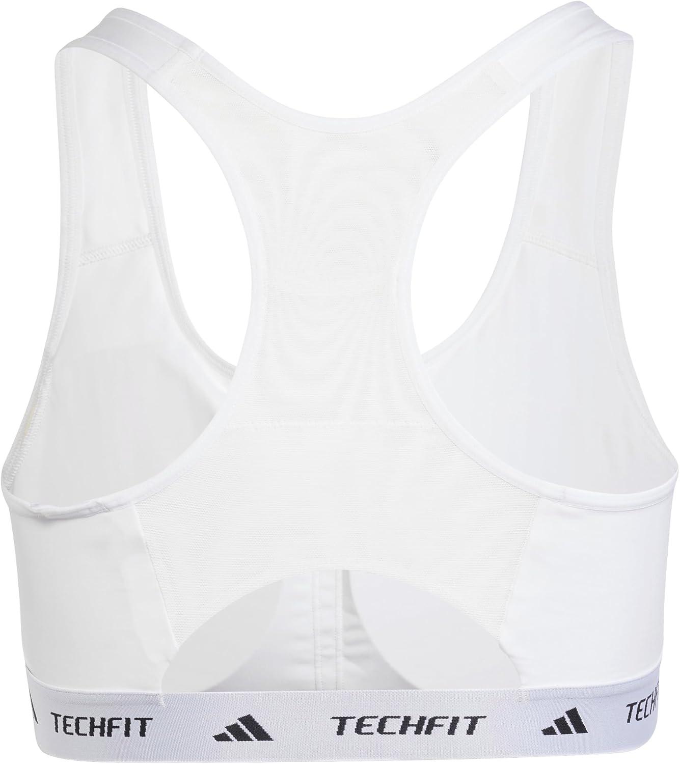 imageadidas Womens Plus Size Powerreact Techfit Training BraWhite