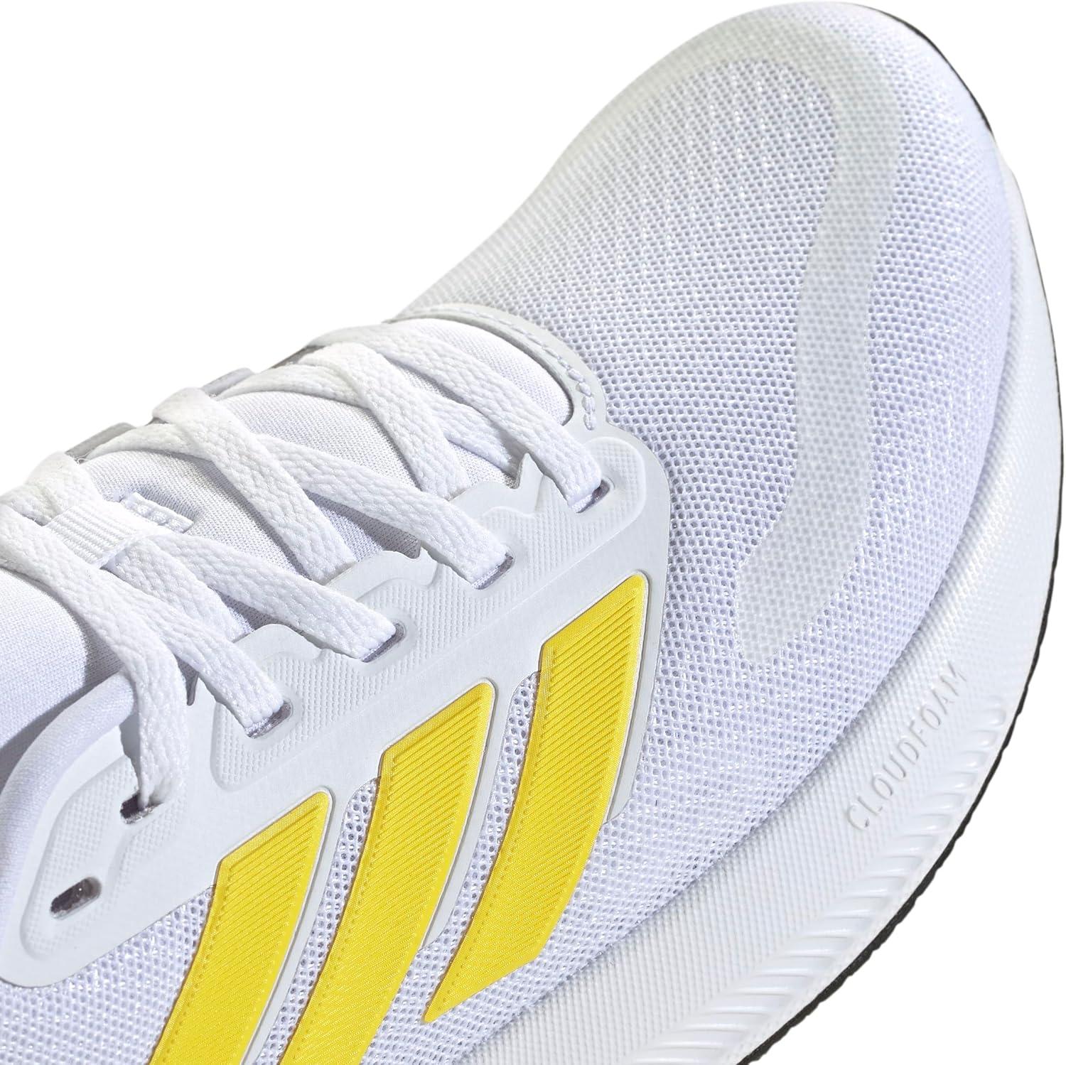 imageadidas Womens Run Falcon 5 SneakersCloud White Yellow Core Black