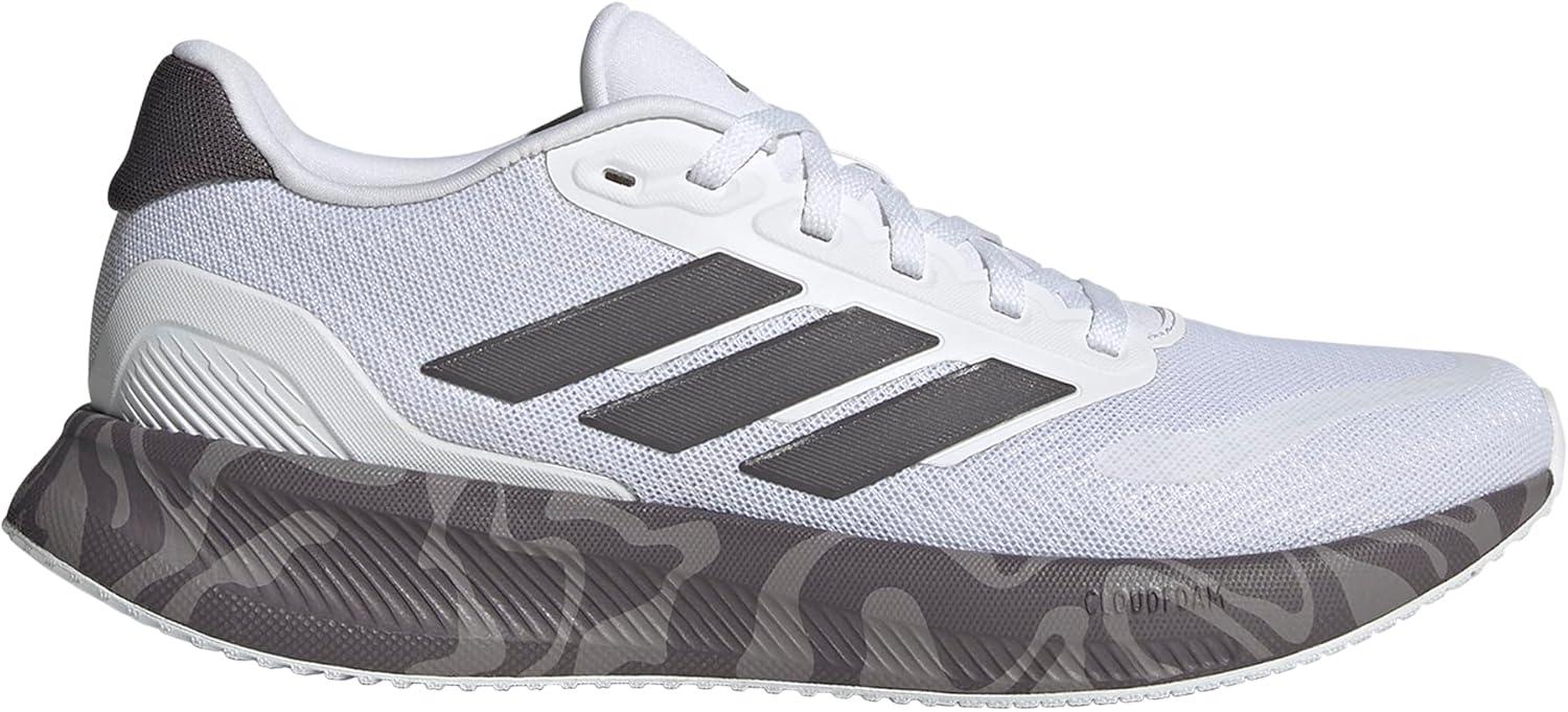 imageadidas Womens Run Falcon 5 SneakersWhiteGrey StrataCore Black