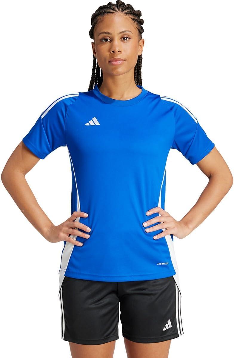 imageadidas Womens Tiro 24 Jersey Team Royal BlueWhite XLarge Tall