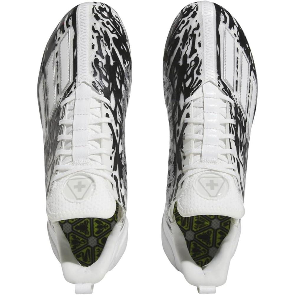 imageadidas Mens Adizero Football CleatsCloud Whitesilver Metalliccore Black