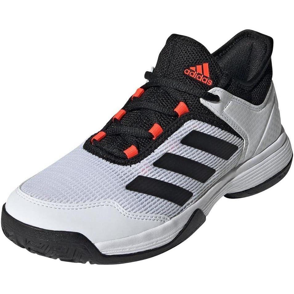imageadidas Mens Adizero Ubersonic 4 Tennis ShoeWhiteBlackSolar Red