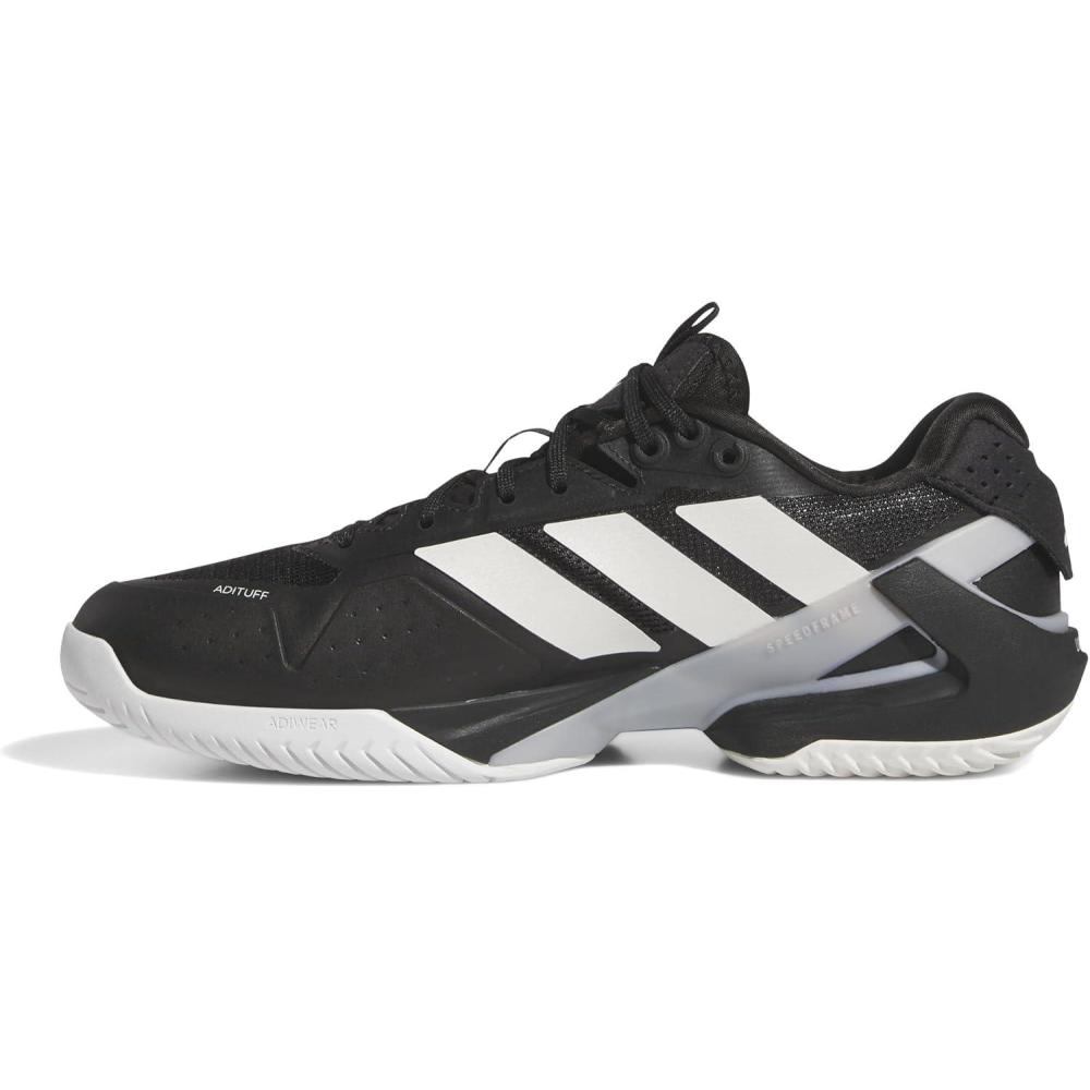imageadidas Mens Adizero Ubersonic 5 TennisBlackZero MetallicSilver Metallic