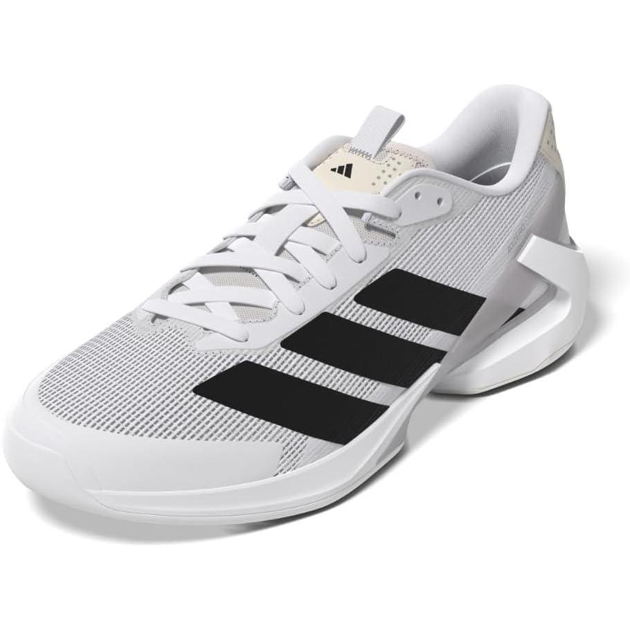 imageadidas Mens Adizero Ubersonic 5 TennisWhiteBlackSilver Metallic